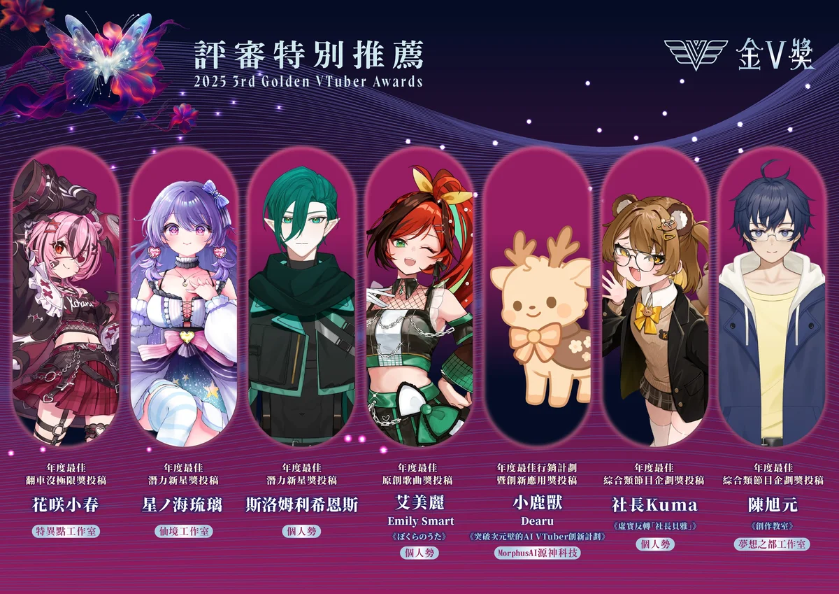 小鹿獸榮獲第三屆金V獎「評審特別推薦」！